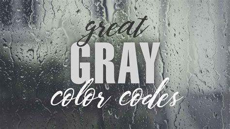 Best Grey Hex Codes Cool Calm Elegant Online Earning