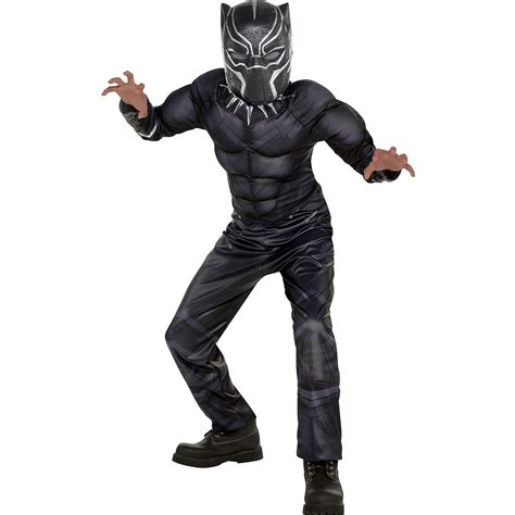 Boys Black Panther Costume Lktechvn
