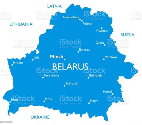Vector Map Of Belarus Stock Illustration Download Image Now Belarus