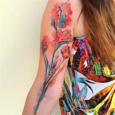 Flower Arm Tattoos Best Tattoo Ideas Gallery Flower Tattoo Arm Watercolor Tattoo Flower