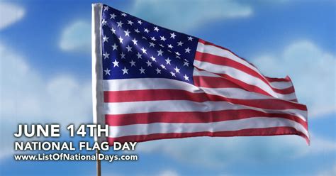 National Flag Day List Of National Days