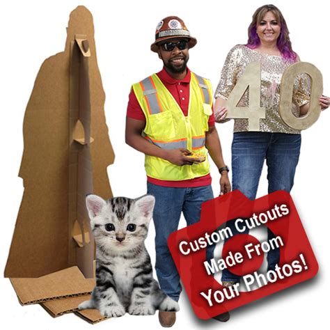 Create Your Own Cardboard Cutout Life Size Custom Cutouts Custom