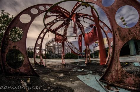 Midnight In An Abandoned Amusement Park Left To Rot Longexposure