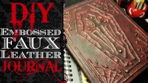 Faux leather is used in furniture, car interiors, clothing, purses, and yes, wallets. Faux Leather Embossed Antique Journal DIY/Craft With Me ...