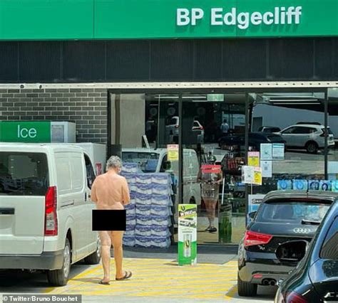 Shameless Moment Men Roll Over At Edgecliff Sydney Gas Station Naked