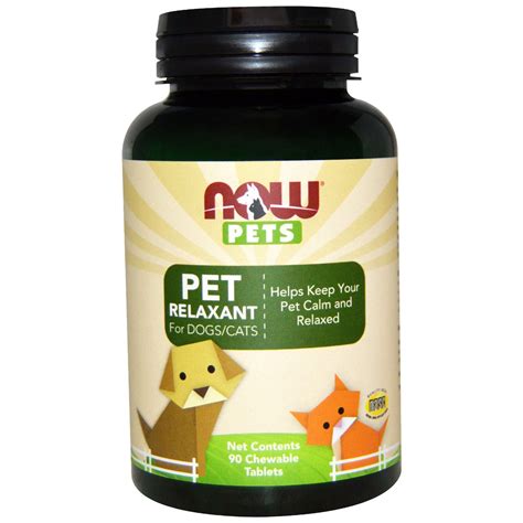 Now Foods Pets Pet Relaxant For Dogscats 90 Chewable Tablets