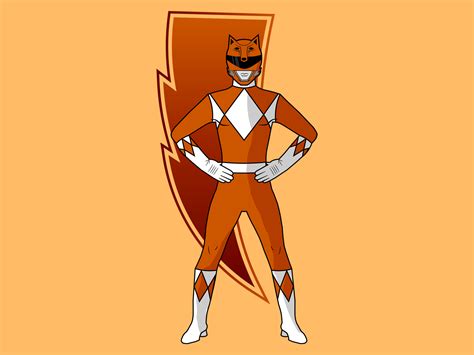 Orange Power Ranger Full Body Design By Tuscawilla On Dribbble