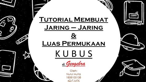 Gambar berikut merupakan sebuah bangun ruang kubus. Tutorial Membuat Jaring-jaring dan Luas Permukaan Kubus di ...