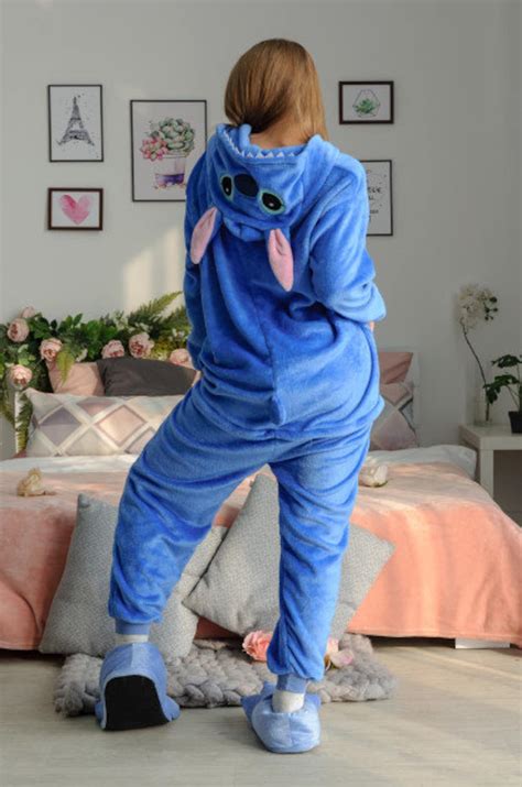 Stitch Onesie Disney Stitch Onesie Teen Pajamas Kigurumi Etsy