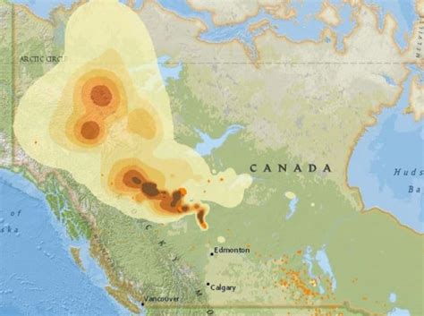 Smoke From Northern Alberta Wildfire Reaches Northwestern Canada Eye