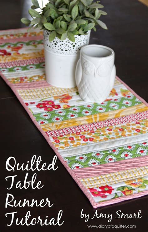 Easy Diy Quilted Table Runner Tutorial Diary Of A Quilter