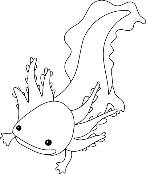 Axolotl Coloring Page