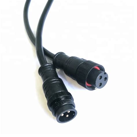 Ip68 3pin 3 Way 4 Wire 4pin Dc Waterproof M8 M12 Connector Buy 3pin