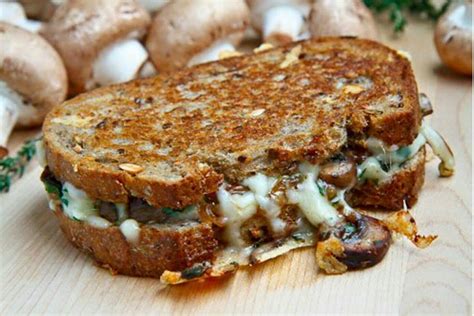 Mushroom Grilled Cheese Sandwich Best Cooking Recipes In The World