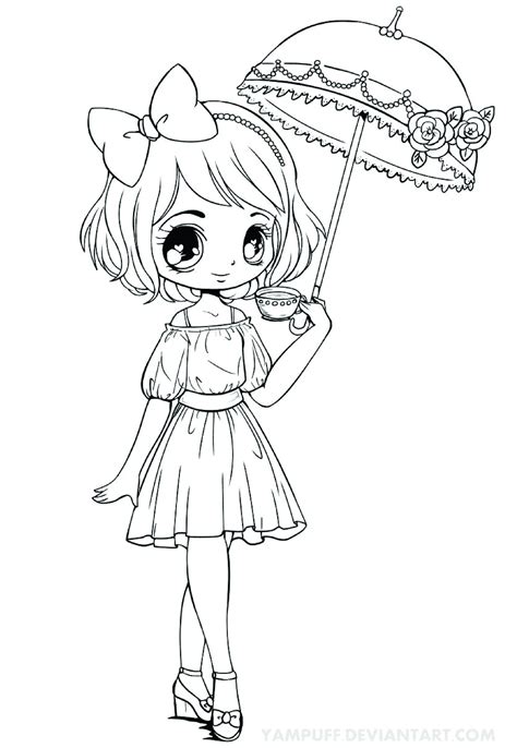 Anime Chibi Coloring Pages Nice