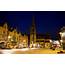 England Houses Night Street Lights Durham Cities 