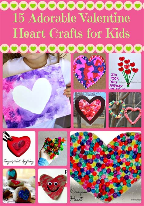 15 Adorable Valentine Heart Crafts For Kids Sunshine Whispers
