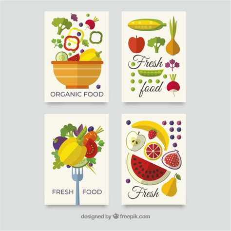 En six months after its introduction, the food card and the other income programs were merged into the family grant. Healthy food card collection with flat design Vector | Free Download