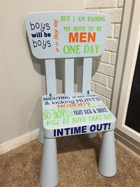 Boys Time Out Chair By Roseymaedesigns On Etsy Listing287326311boys Time