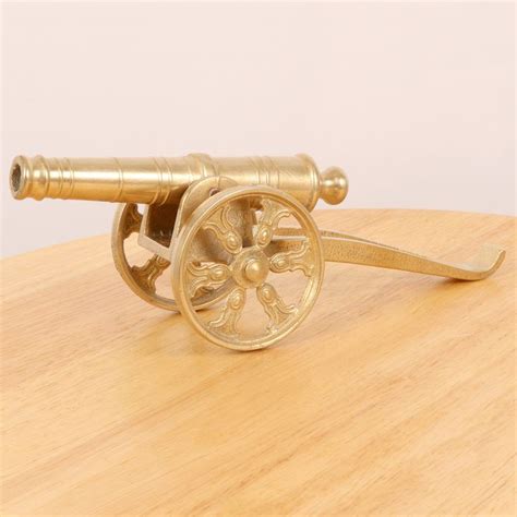Army Cannon Model Vintage Solid Brass Quite Heavy Etsy Uk Cannon