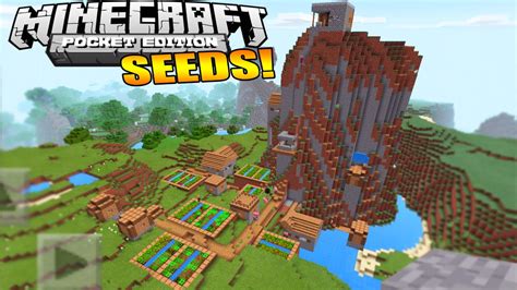 Minecraft Pe Best Seeds Mountain Fortress Seed Minecraft Pe Youtube