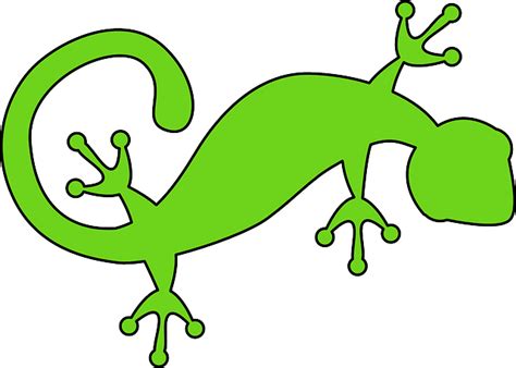 Free Vector Graphic Lizard Gecko Green Animal Free