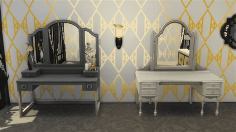 The Sims 4 Vintage Glamour The Vanity Table Globe Bar