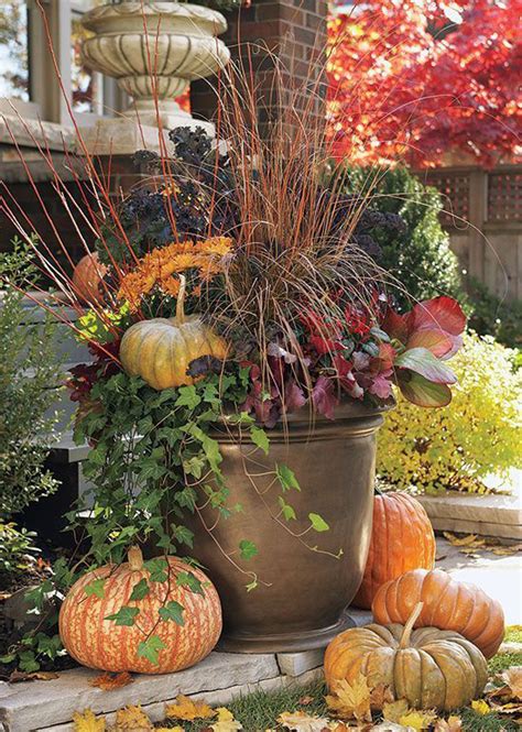 Fall Planter Arrangements For Outdoor