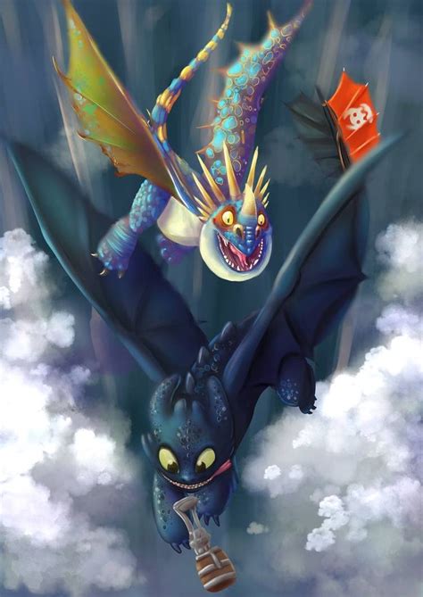 How To Train Your Dragon Toothless And Stormfly By