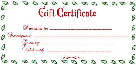 Printable Free Christmas Gift Certificates Free Christmas Flyer My