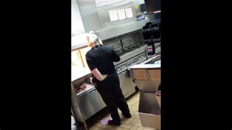 Mcdonalds Employee Puts Her Hand Down Her Pants Before Using It To