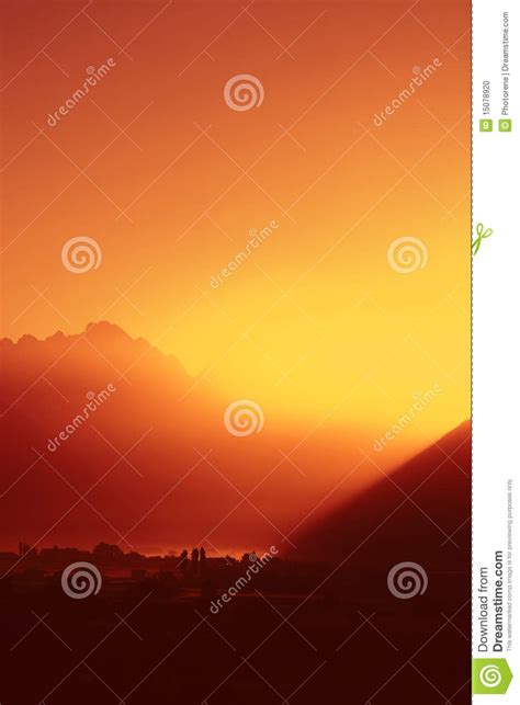 Alpine Sunrise Stock Photo Image Of Majestic Nature 15078920