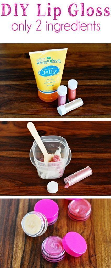 Easy Two Ingredient Diy Lip Gloss With Images Diy Lip Gloss Diy