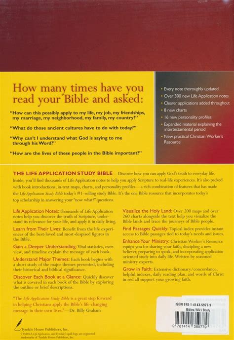 Open up new directions for future research. NIV Life Application Study Bible, LARGE PRINT, Indexed (Hardcover - Case of 8)