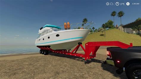 Fs Oversize Boat Trailer V Farming Simulator Mod Ls Mod My XXX Hot Girl