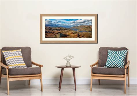 Coniston Water Panorama Framed Print Dave Massey Lake District Photography