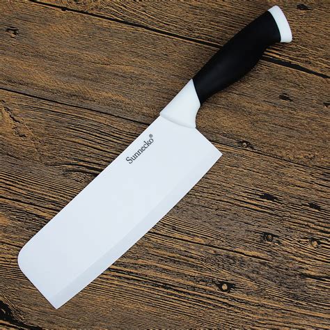 Sunnecko 3 Color 7 Ceramic Blade Cleaver Knife Pp And Tpr Coating