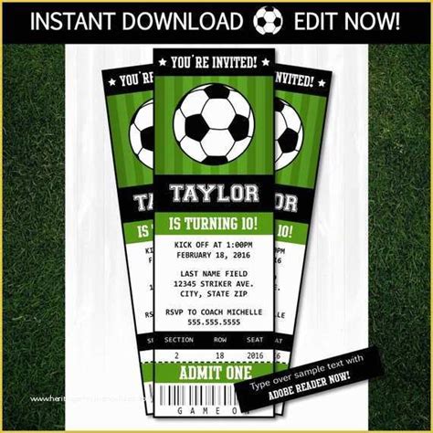 We're specialized in sold out and difficult to get football tickets around the world. 47 Football Ticket Invitation Template Free ...