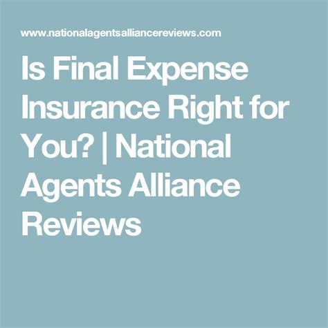 Final expense life insurance is a type of coverage that is typically sold to seniors seeking life insurance. Is Final Expense Insurance Right for You? | National Agents Alliance Reviews (With images ...