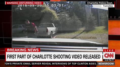 Dash Camera Video Of Keith Lamont Scott Shooting Cnn Youtube