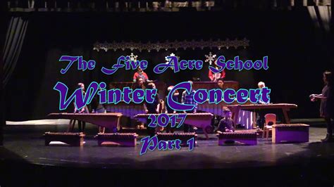 Winter Concert Part 1 Youtube