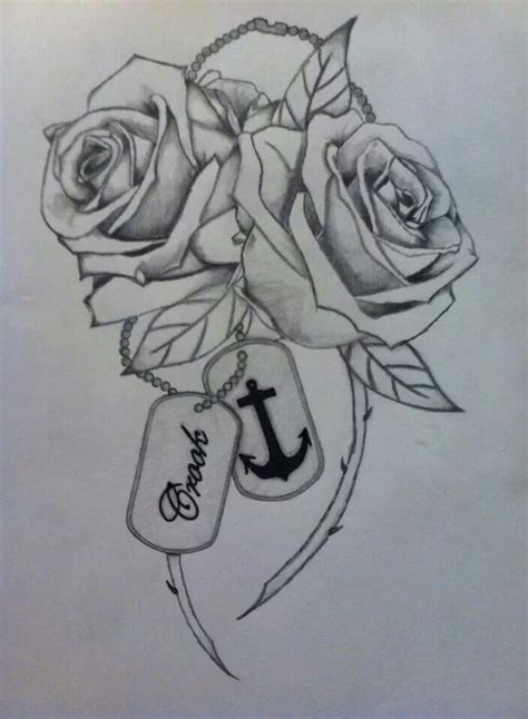 Two Roses Drawing At Getdrawings Free Download