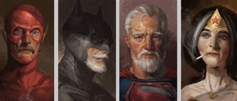 In Brief Artist Illustrates How Superheroes Will Look When They Retire
