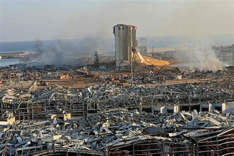 Weeks before the blast, the prime minister and president. Before And After Images Beirut Explosion