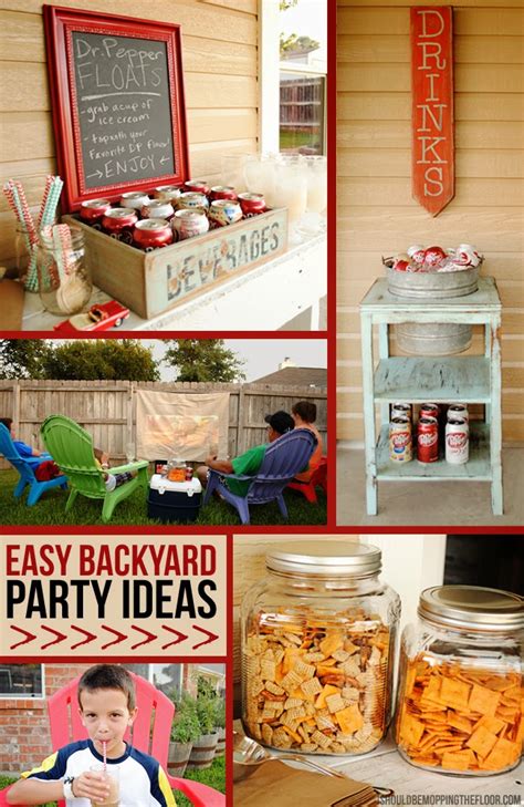 Easy Backyard Bash Ideas I Should Be Mopping The Floor