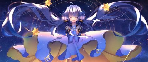 Download 2560x1080 Wallpaper Pray Stardust Vocaloid Anime Girl Dual Wide Widescreen
