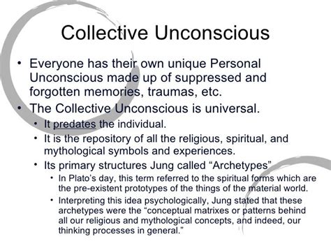 What Are Examples Of Collective Unconscious Slideshare