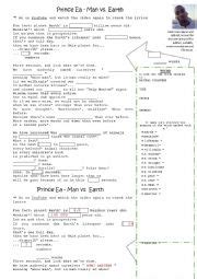 PRINCE EA Man Vs Earth Mans Destruction Of The Planet Activities KEY ESL Worksheet By