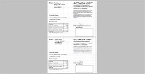 modèle de quittance de loyer excel gratuit  Modèles Excel