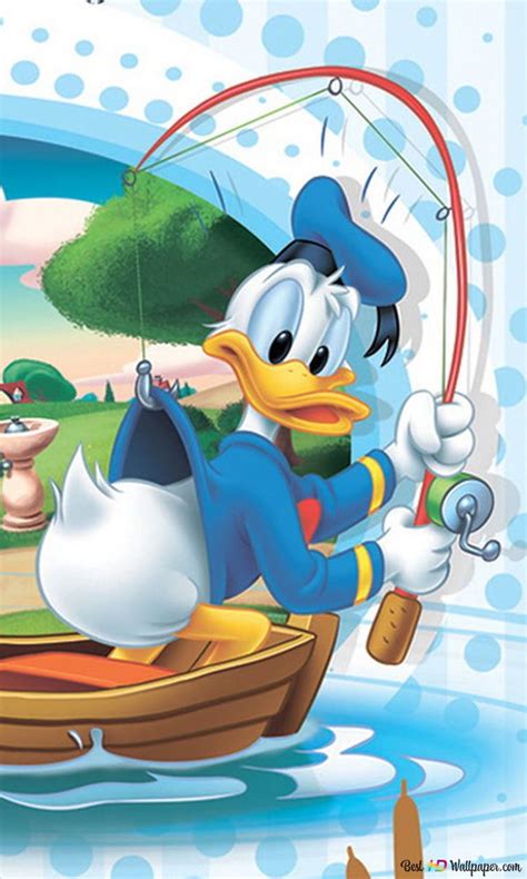 Mickey Mouse And Donald Duck Fishing With Boat 2k Wallpaper Download